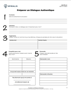 Préparer un Dialogue Authentique
